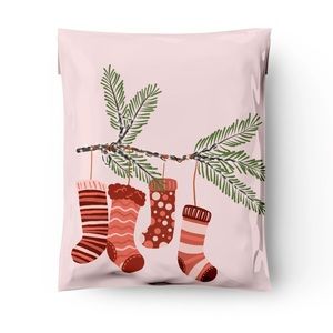 3 SETS LEFT🎄20 Designer pink stockings  Poly Mailers 10 x 13 inch